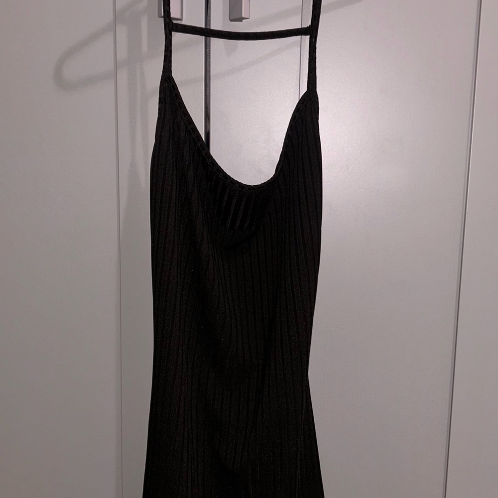 Black Ribbed Bodycon Romper